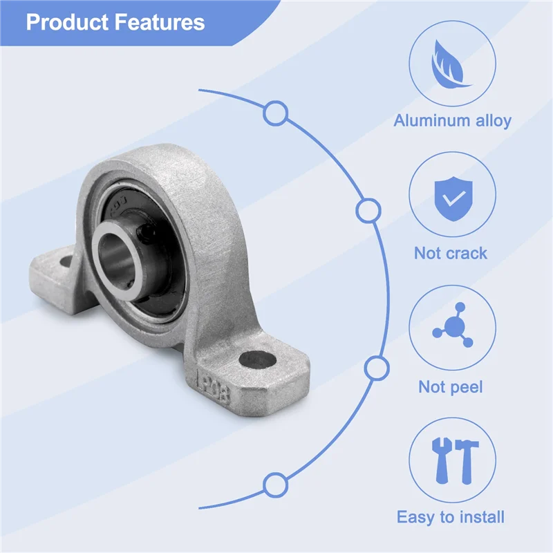 ABGR-15 Stuks 200Mm Optische As Gids Lagerbehuizingen Aluminium Rail As Lood Schroef Staaf Glijbus Askoppeling Cnc Onderdelen