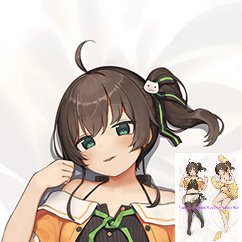 

Dakimakura Anime Pillow Cover Natsuiro Matsuri Double Sided Print 2Way Bedding Festival Gifts Gifts