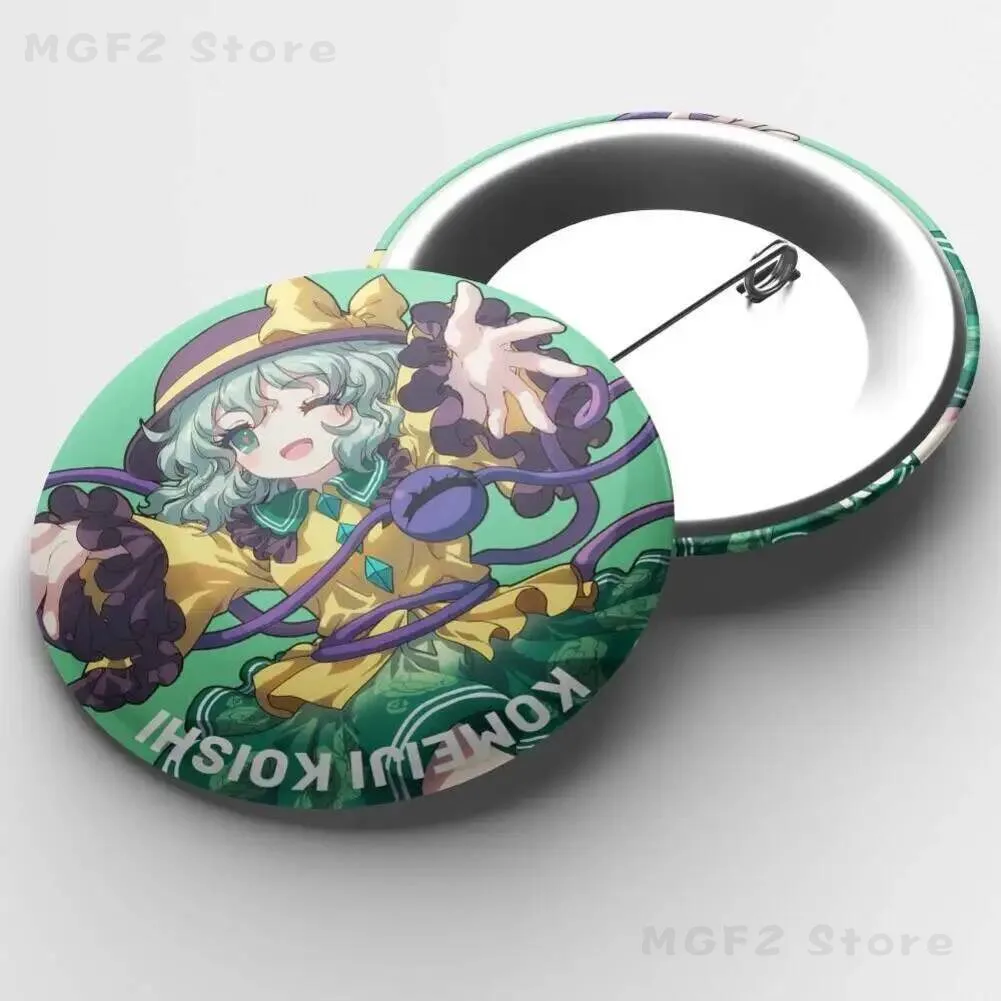 

Project Touhou 58mm Komeiji Koishi Cartoon Q Anime Version Badge Pin Maomao Cosplay Costume Tinplate Brooch Prop Gift