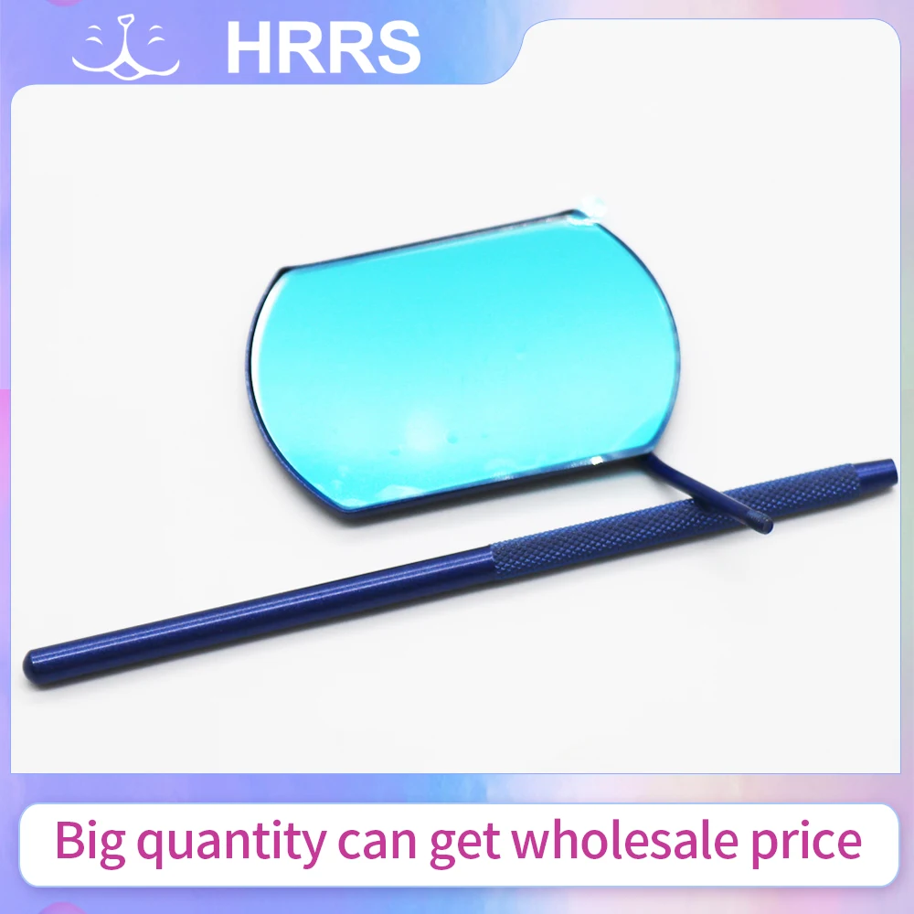 Espejo de pestañas para injerto de pestañas, belleza de aumento, mango largo para comprobar extensiones de pestañas postizas, herramientas de maquillaje, proveedor de espejos