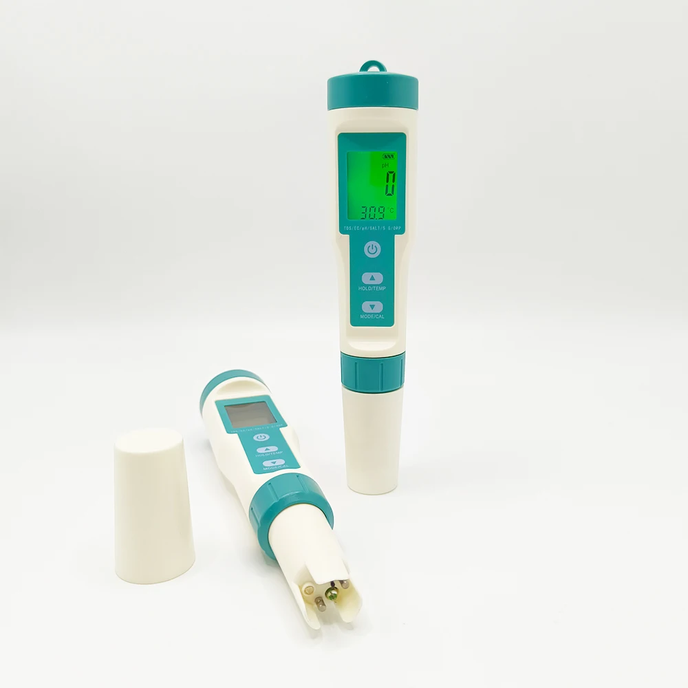 pH Meter Digital Water Quality Tester Pen 7 in 1 PH/TDS/EC/ORP/Salinity /S.G/Temperature Meter for Drinking Water/Aquariums