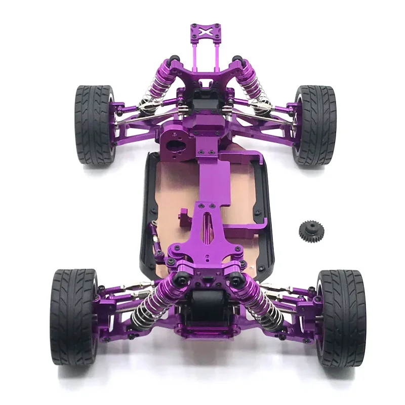 

for Wltoys 144001 1/14 RC Car Upgrade Parts All Metal Assembled Frame Chassis with Wheel Set Spare Accessories