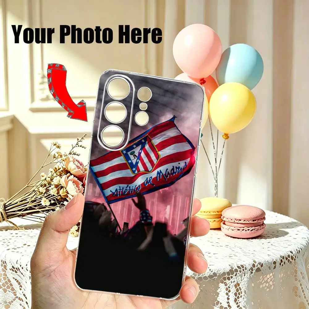 Capa de Telefone Atletico M-Madrid em Alta Venda para Samsung S25, S24, S21, S22, S23, S30, Ultra, S20, Plus, Fe, Capa Transparente