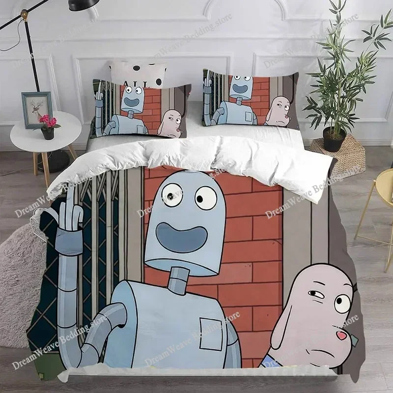 Cartoon Robot Dreams Bedding Sets Comforter Quilt Bed Cover Duvetcover Pillow Case Kids Adult Size Luxury Gifts Home Textile