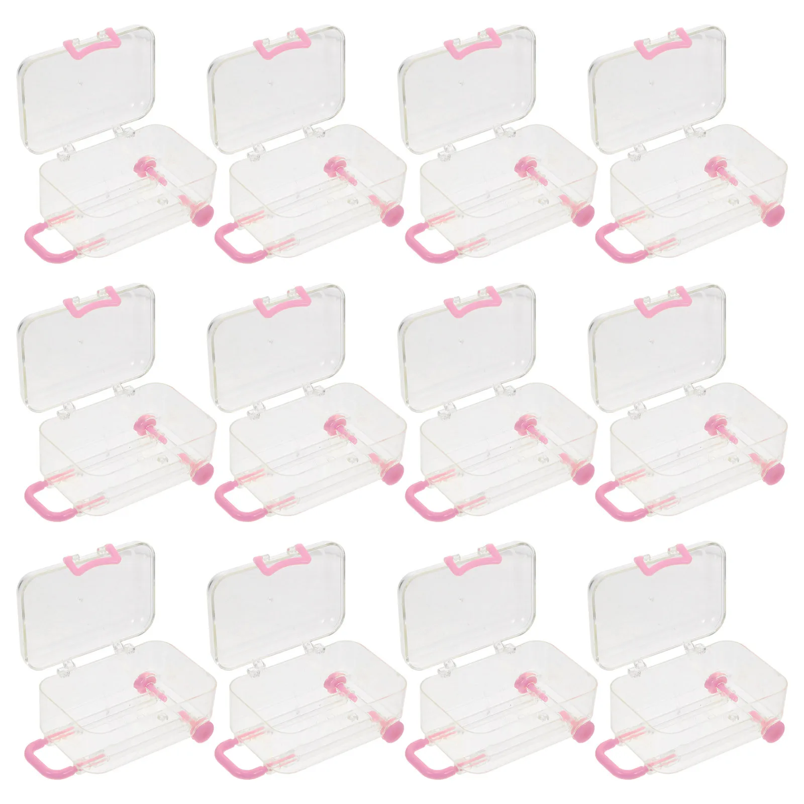 

12Pcs Unique Suitcase Wedding Candy Boxes Elegant Wedding Favor Boxes Party Packaging Gift Supplies Festival Gift Box