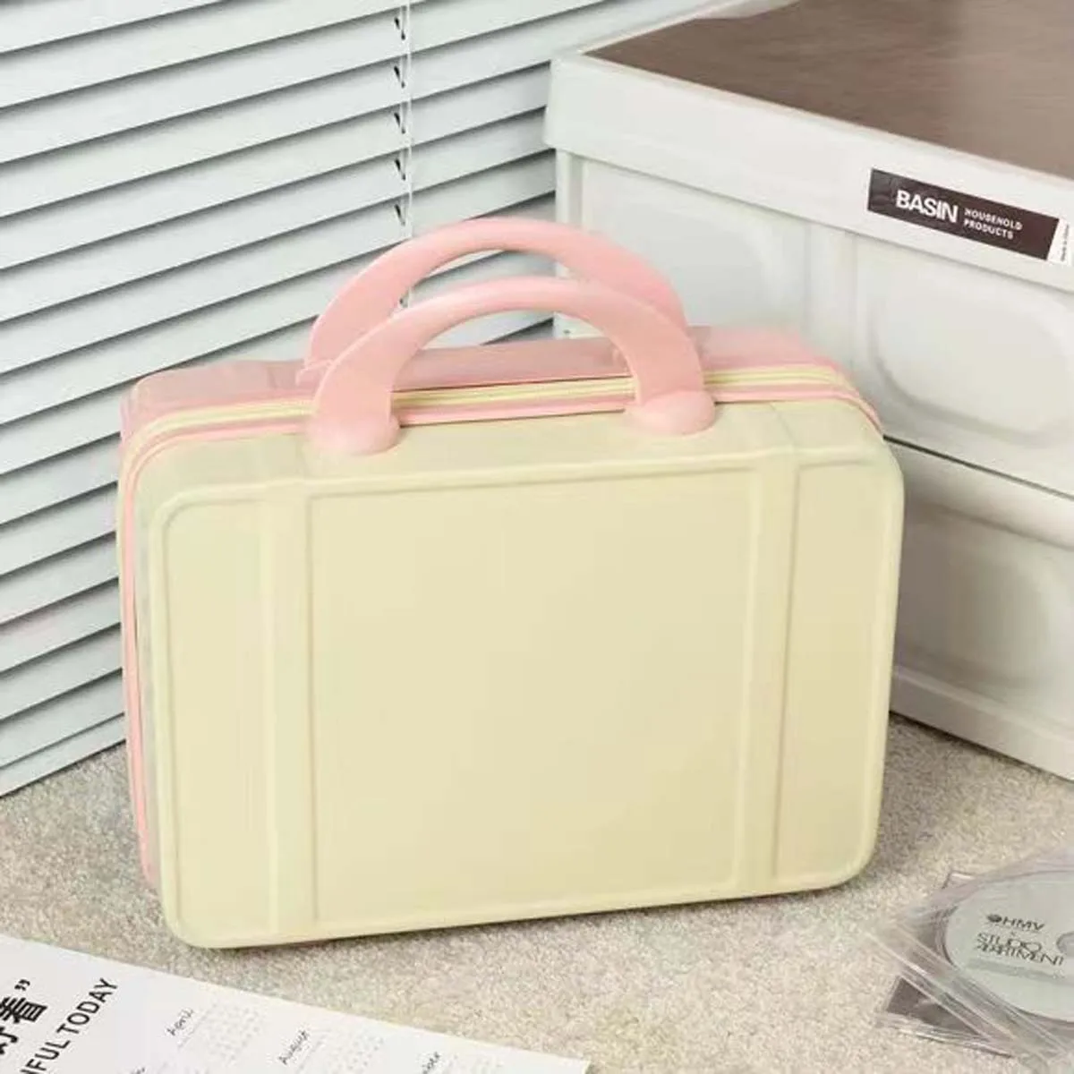 Hot-selling Macaron color 14 inch makeup case portable luggage mini cute travel bag wholesale storage bag