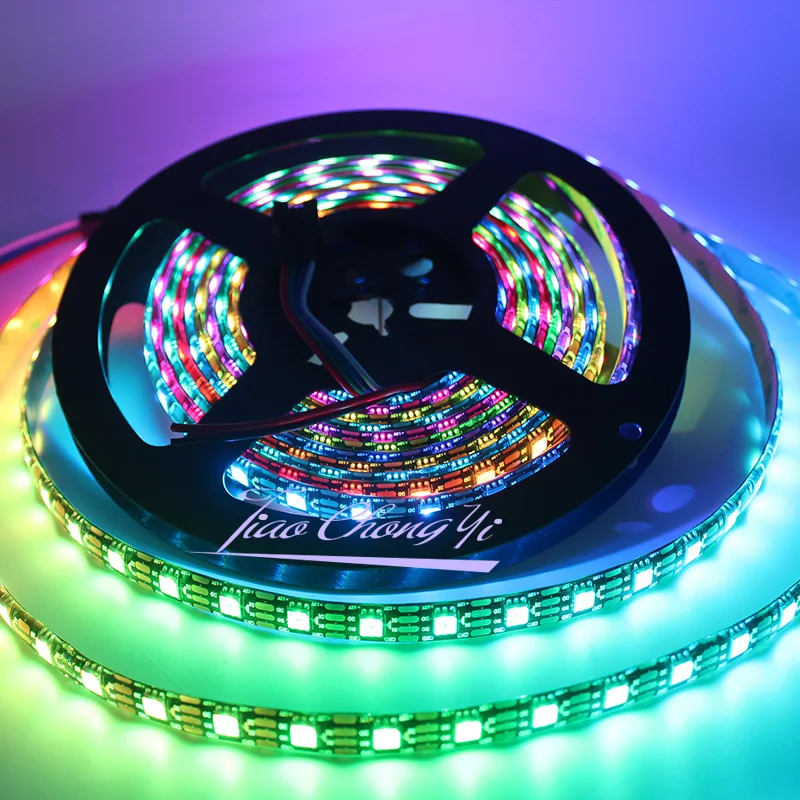 WS2815 12V 5M 300LEDs Pixels (WS2812B ) RGB Full Color LED Pixels Strip Light Dual-Signal Individually Addressable IP65