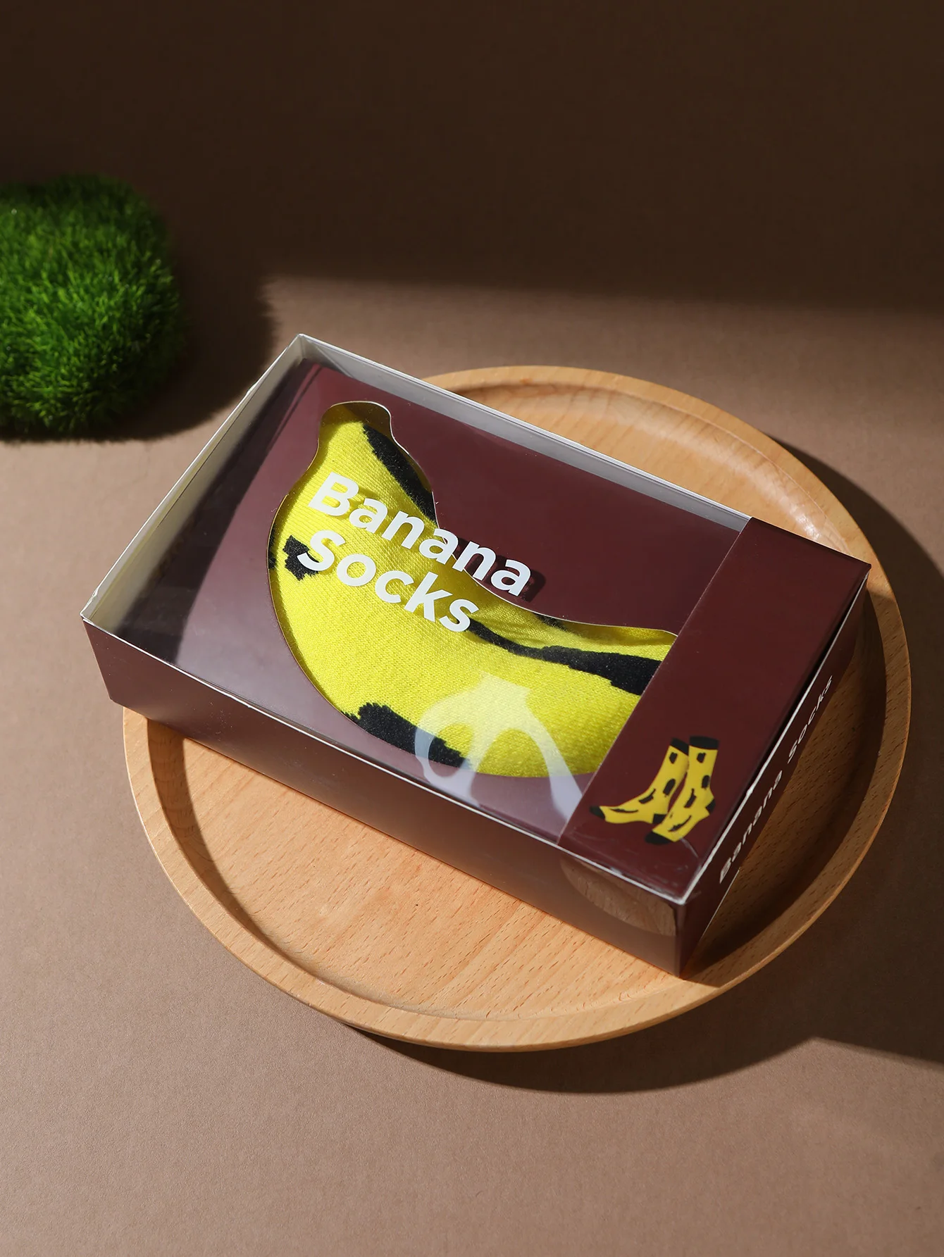 زوج واحد من الجوارب الرجالية لمنتصف الساق، مناسبة لكل من الرجال والنساء، جوارب صندوق هدايا الموز الملونة المبتكرة والممتعة، طراز عصري أوروبي وأمريكي، هدية مبتكرة للحفلات، عيد الحب، عيد الميلاد، نمط الخريف والشتاء، طراز لطيف وممتع لجميع المواسم #4