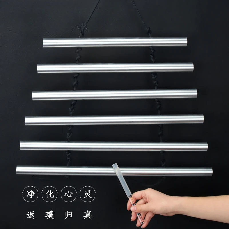 6-Tone Swinging Wind Chimes Handheld Rotating Sound Healing Yoga Instrument