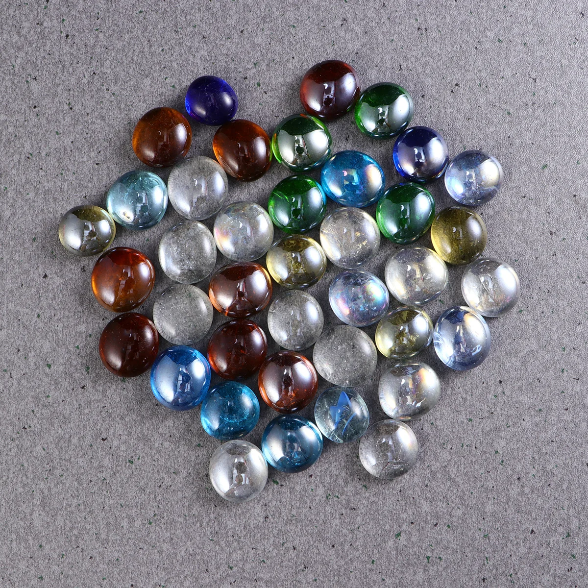 

1Set Red Transparent Flat Glass Beads Unique Stylish Design DIY Craft Beads Aquarium Fish Tank Decorations Home Ornaments