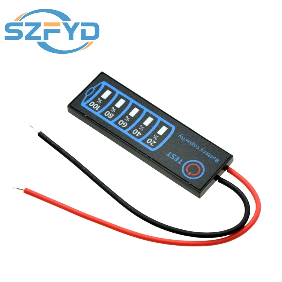 DC5V-30V 2-8S wskaźnik poziomu baterii trójskładnikowa bateria litowa litowo-żelazowo-fosforanowa bateria kwasowo-ołowiowa Tester wyświetlacza pojemności