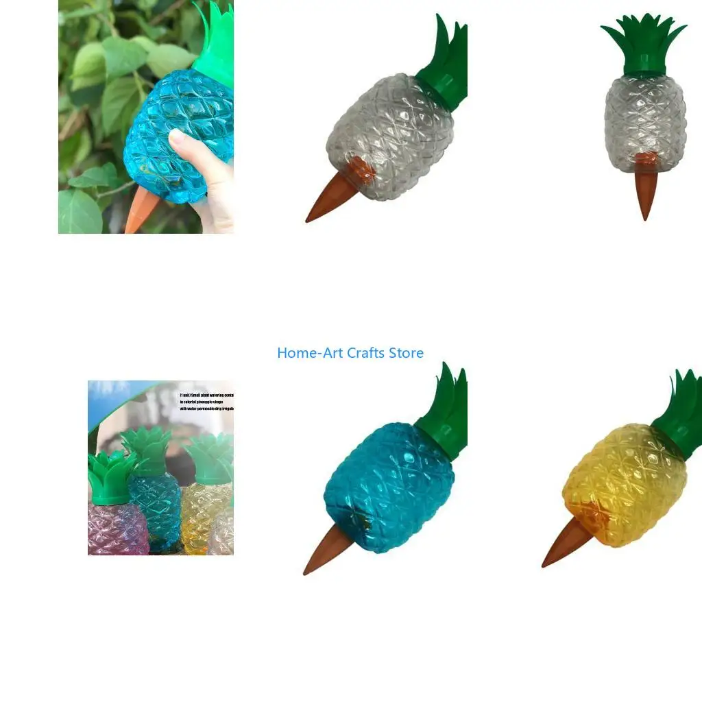Y3NA Efficient Plant Watering Device With Whimsical Pineapple Appearance 9cm Wide