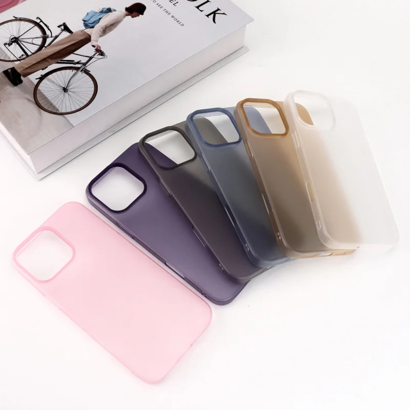 

5pcs 1 Lot for iPhone 17 Pro Max Case Wholesale 16 15 14 Cases Coque Individual Packaging Frosted UltraThin PC Protective Cover