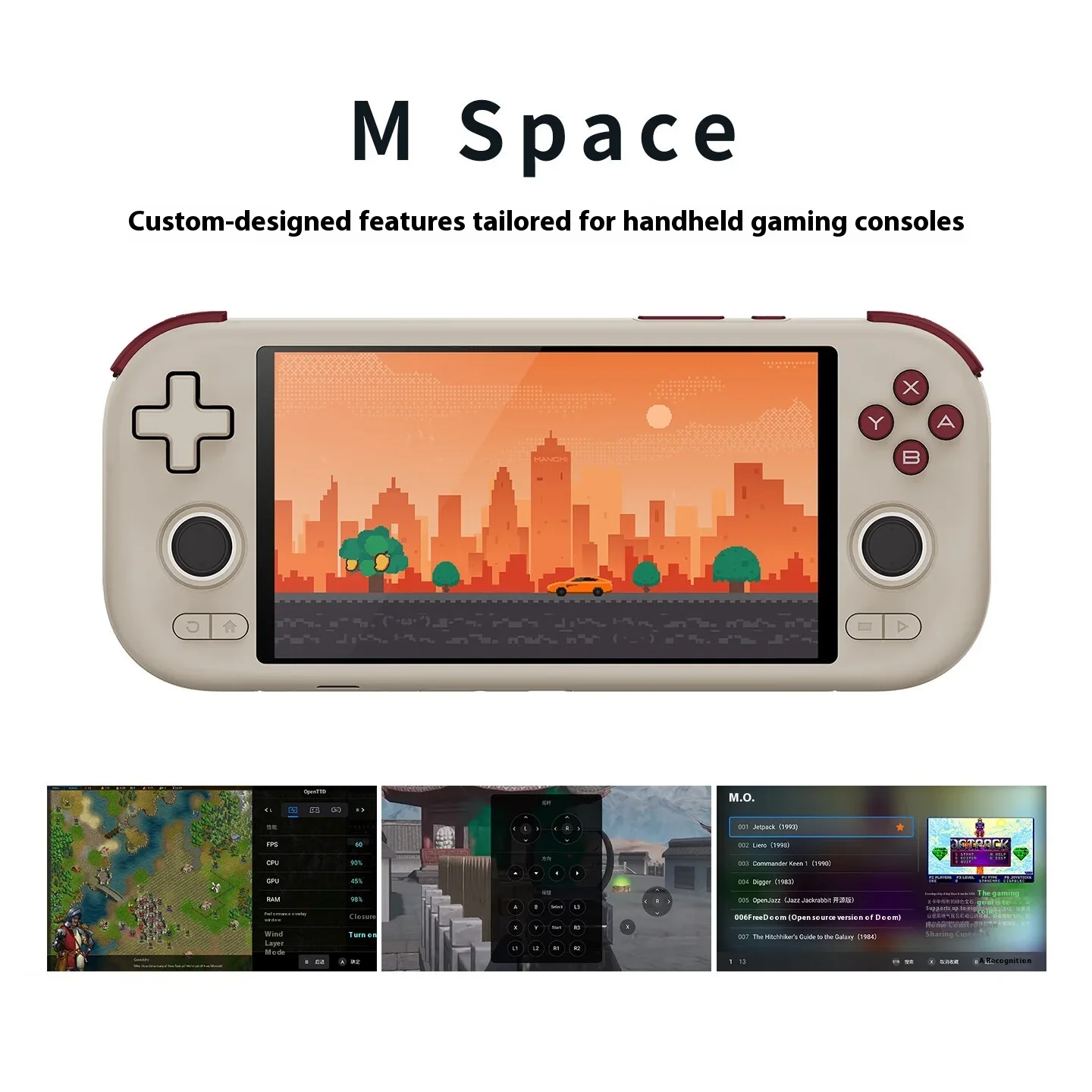 MANGMI AIR X Android Handheld Game Console 5.5inch FHD Touch Screen Qualcomm Snapdragon 662 5000mAh Large Batter Ergonomic