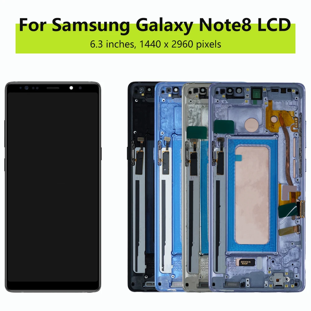 Tela para samsung note8 n950 n950u SM-N950F/ds display lcd digitador da tela de toque para samsung note 8 lcd substituição