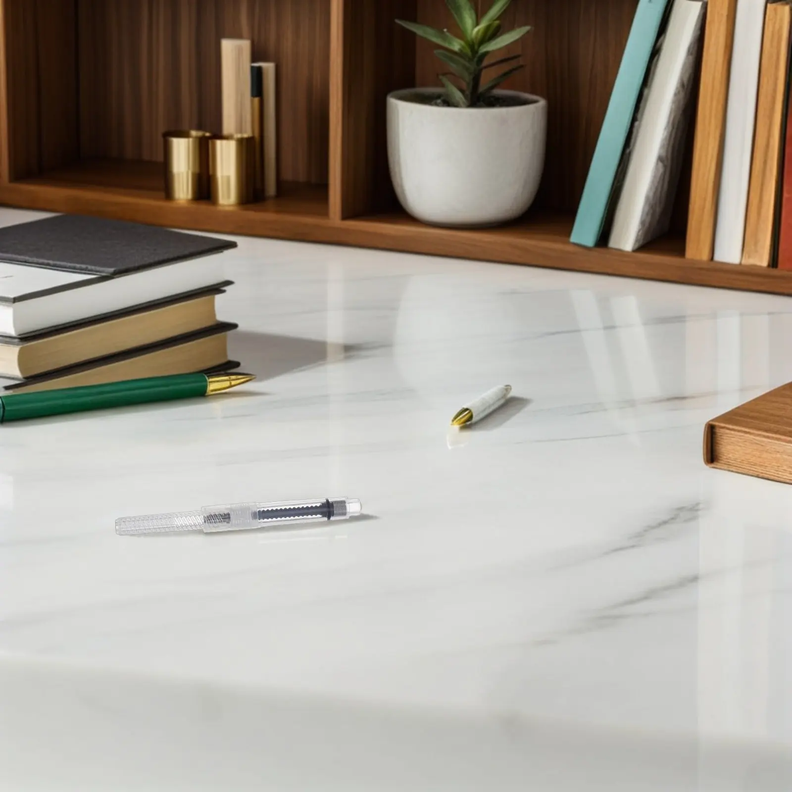 

50 шт. универсальных пластиковых конвертеров для чернил для перьевых ручек 3,4 мм, многоразовые, с поворотным механизмом заправки, совместимые с классическими ручками для каллиграфии