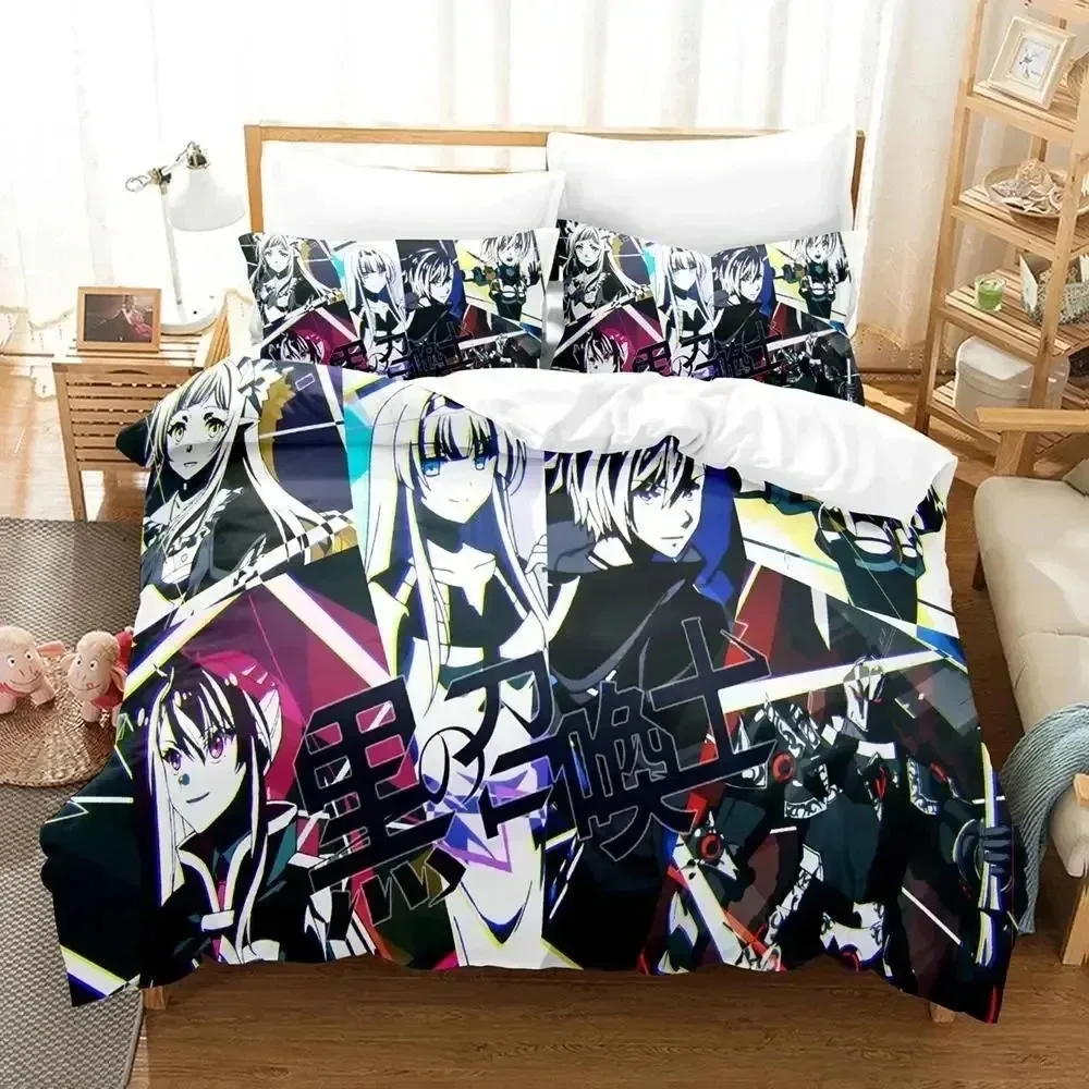 

3D Print Anime Black Summoner Bedding Set Duvet Cover Bed Set Quilt Cover Pillowcase Comforter king Queen Size Boys Adult
