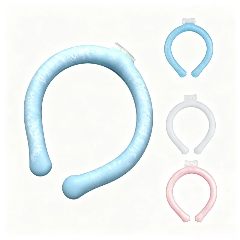 Cooling Neck Ice Ring Ice Pack Freezable Gel Neck Comfor Ice Pack for Outdoor Working Sports Summer Heat Prevention Cooler Bag