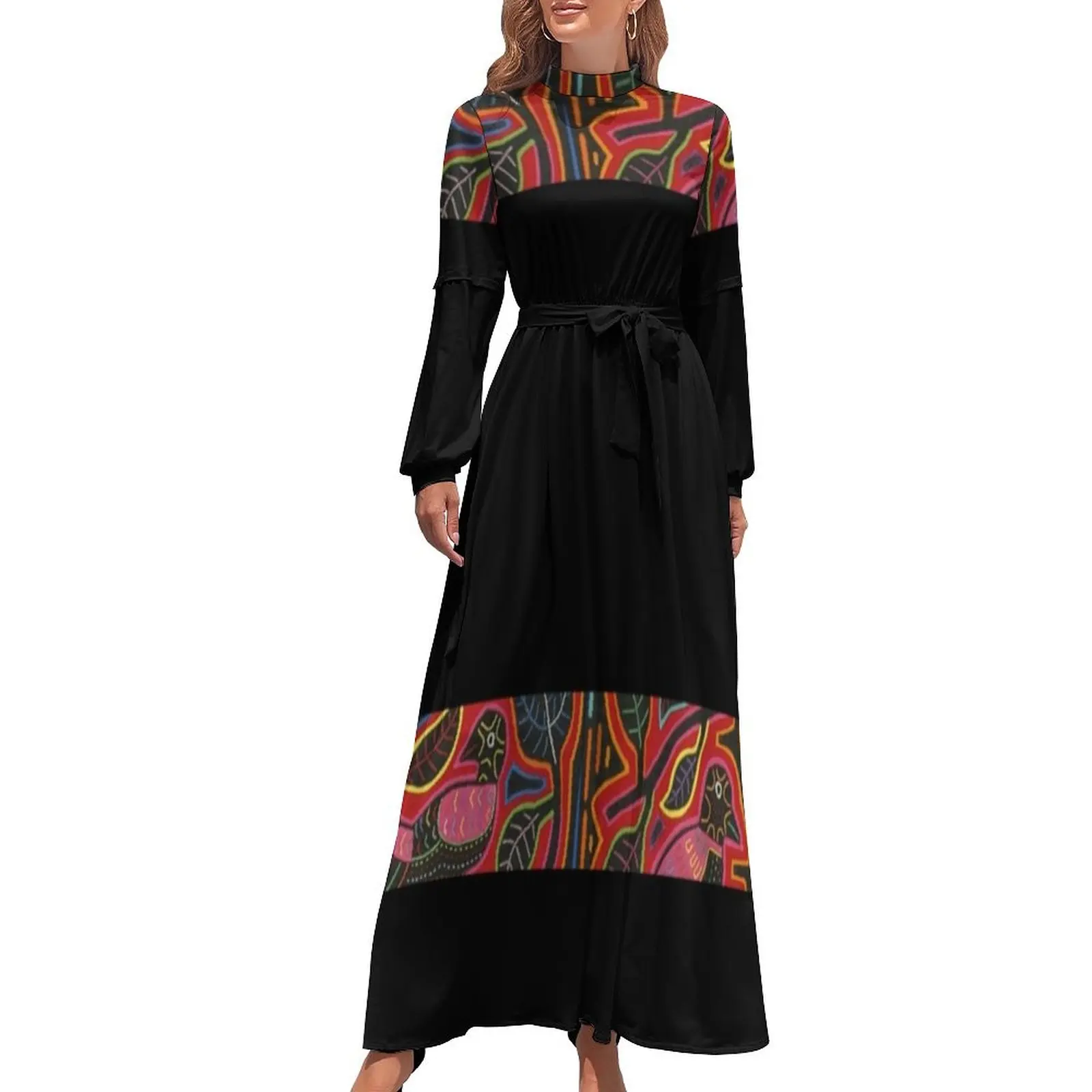 

Mola de Panama Long Dress Evening dresses Cocktail of dresses summer clothes