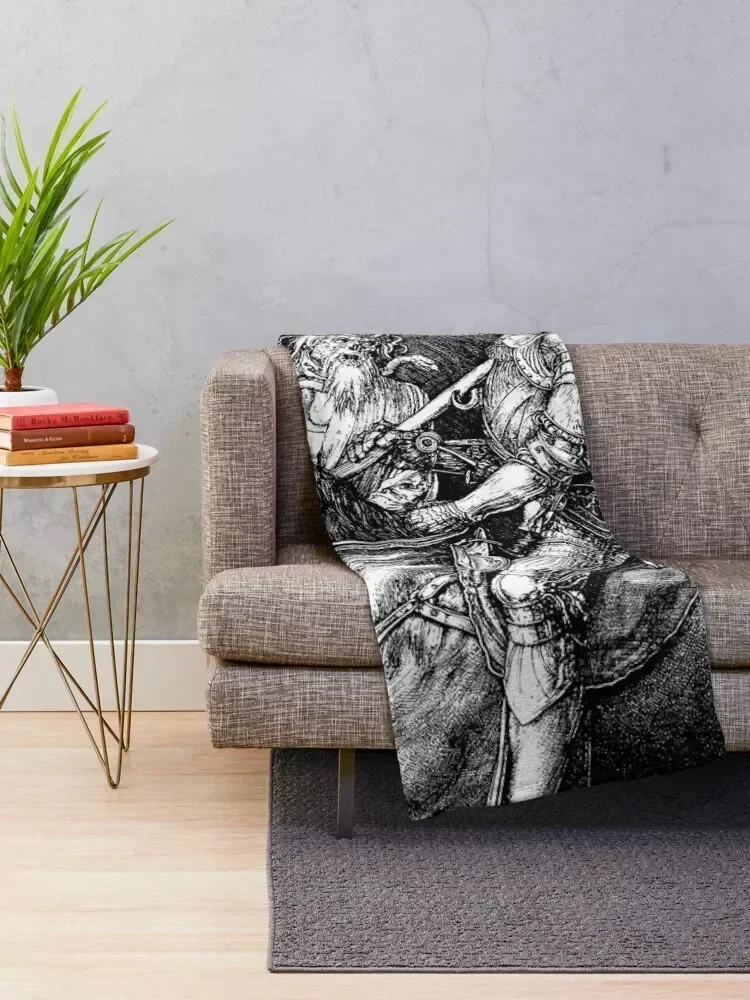 Knight, Death and the Devil - Albrecht Durer Throw Blanket Blankets For Sofas Tourist Blankets