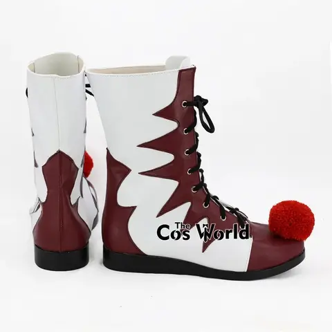 3,f;4,f'5.7\m/A;3\v,7'd/3 Styles Halloween Pennywise Clown Customizable Cosplay Shoes Boots for Costumes [THE COS WOc;5'd/3\s;8'