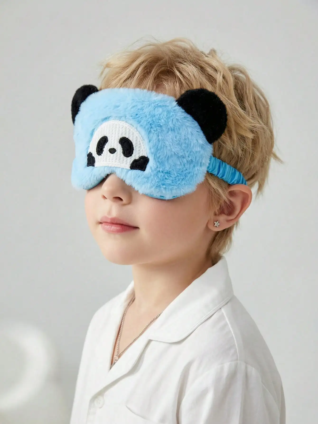1pc 14-16Y Plush Panda Sleep Eye Mask Soft Shading Eye Cover for Rest  Airplane Travel, Multifunctional Eye Protection Accessory view 5