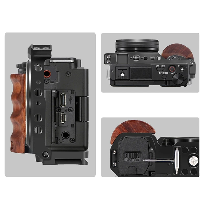 Voll kamera Käfig Rig Schnell wechsel platte Stabilisator Rig Schutz für Sony Zve10 DSLR Kamera Video aufnahme