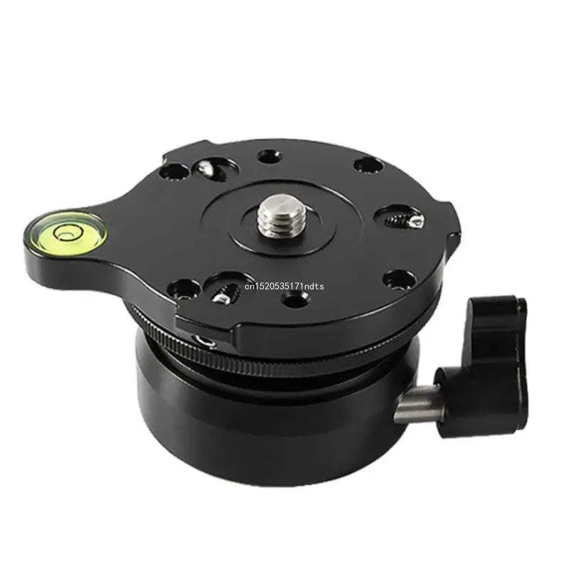 Tripod Leveling Base Aluminum Alloy with Offset Bubble Level High Stability Dropship