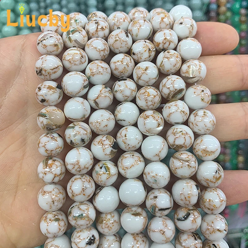 White Beike turquoise Handmade Beads For Jewelry Making DIY Advanced sense anklet Bracelets Accessories 15