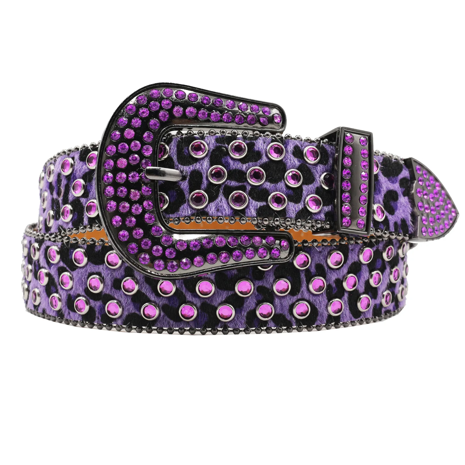 Original design Shiny Rhinestone Belts Studded Skull Lether Belts for Women Luxury Designer Brand Strap For Jeans Belts