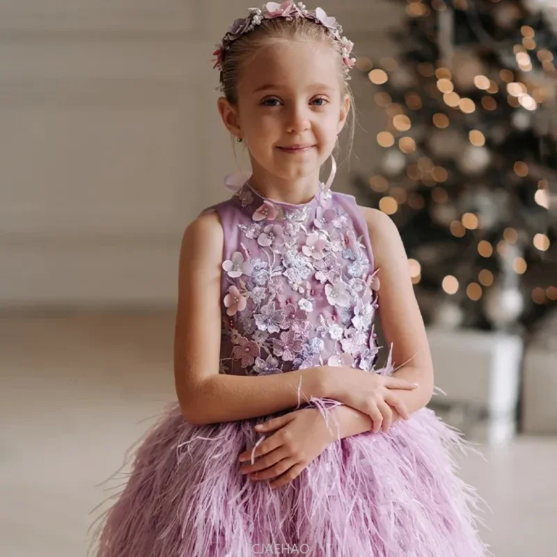 

Party Dress 2025 European Kids Costume New Season Gown Children Girls Princess Outfit Sweet Sleeveless Birthday Vestido Tulle