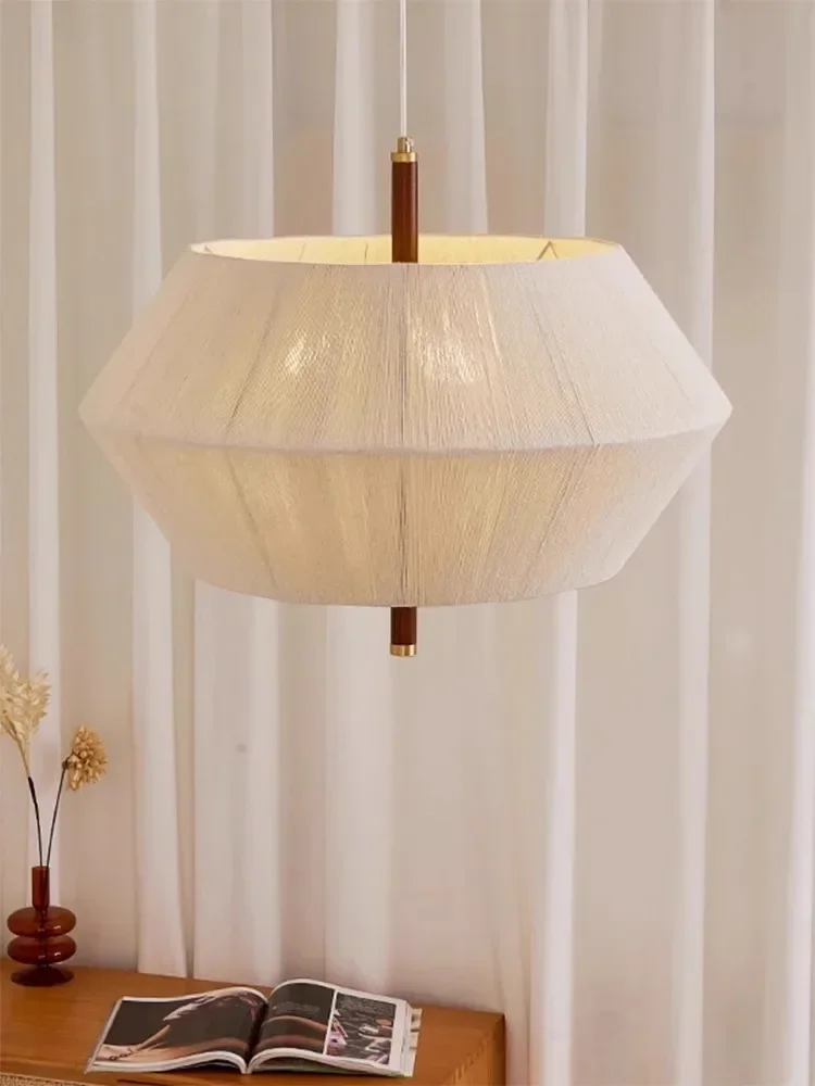 

Japanese Led Rope Ceiling Chandelier Dining Room Bedroom Pendant Lamp Lustre Bar Lighting Decoration Home Hanging Light Fixtures