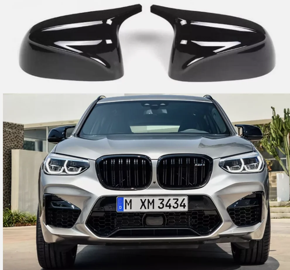 

Carbon Fiber Look Black Car Rearview Side Mirror Cover Caps For BMW 5 6 7 Series G01/G02/G05/G06/G07/G08 BMW Modified Cars