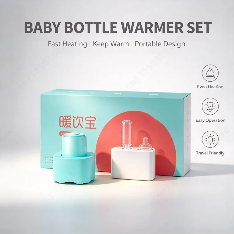 Portable USB Constant Temperature Warmer, Pocket Travel Beverage Heater for Baby Milk Heating & Outdoor Trip
