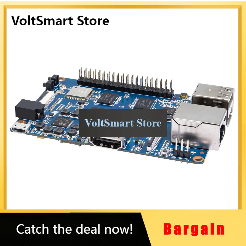 VoltSBPI-M64 Allwinner A64 Open Source PCB SBC Development Board -- Quad-Core 2GB DDR3 8GB EMMC For IoT Smart Form Banana Pi Ste