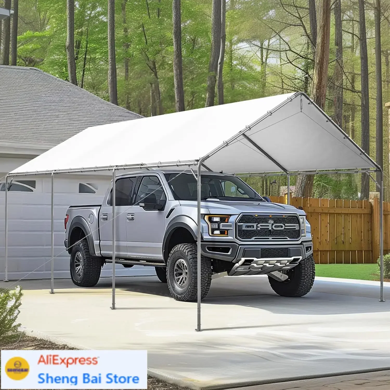 

BestsellerCarport Car Port Canopy 12x20 ft Heavy Duty, Portable Garage Shelter Logic Car Tents Carpas para Carros All Weather fo
