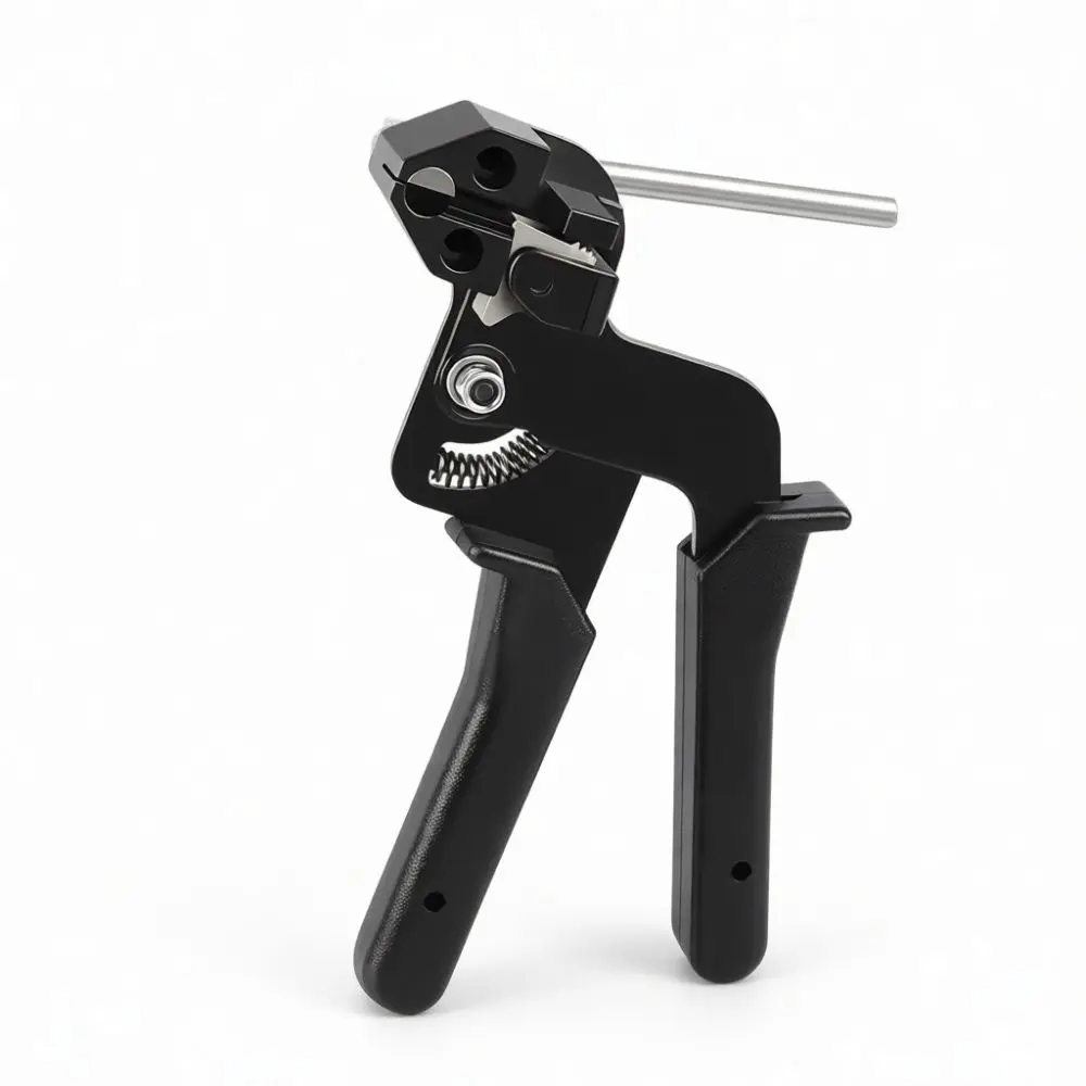 High Carbon Steel Cable Tie Tensioner Metal Zip Tie Fixing Cutter Plier Manual Bundling Tool For Home Maintenance