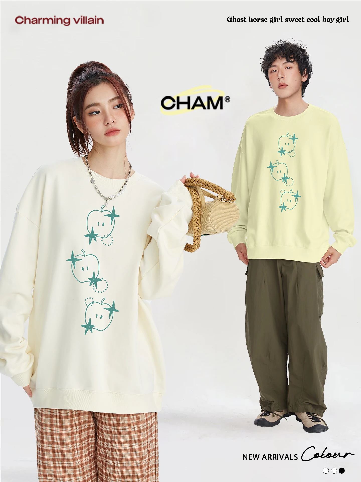 

Креативный свитшот с принтом Charismatic Villain, свободный крой, универсальный дизайн, топ для мужчин и женщин