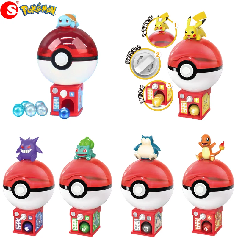 

Pokemon Pocket Pikachu Charmander Squirtle Bulbasaur Snorlax Gengar Gashapon Machine Collection Action Figure Pocket Elf Toys