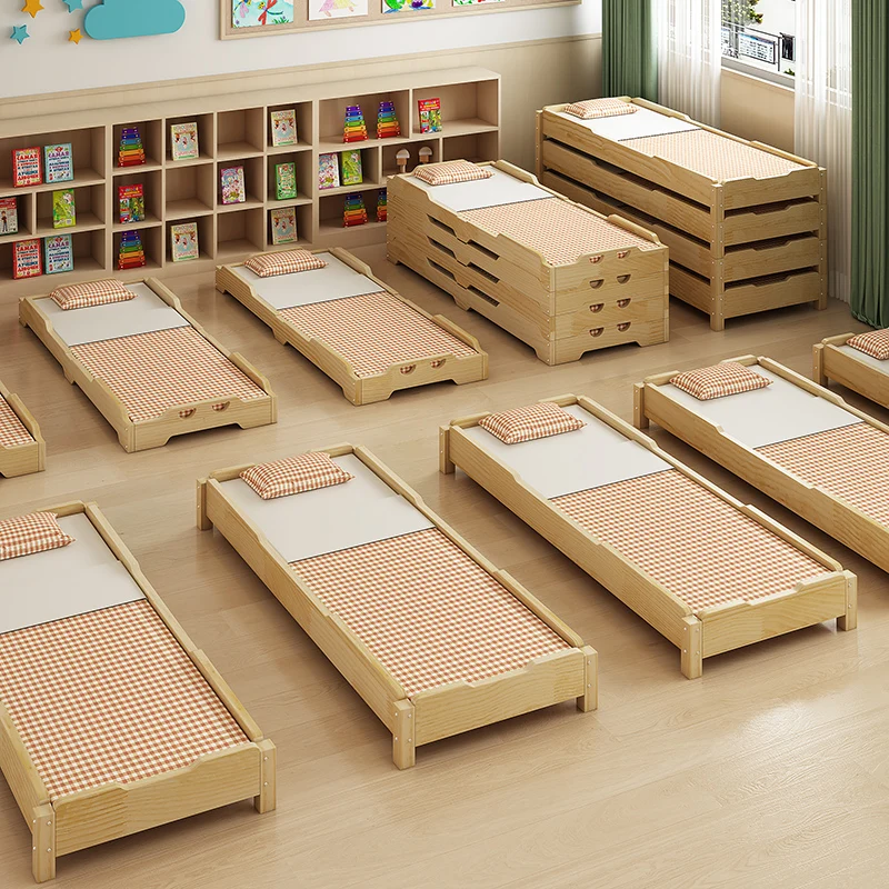 Tempat Tidur TK, Tempat Tidur Tidur Siang Sekolah Dasar Untuk Kelas Penjaga, Tempat Tidur Susun Kayu Solid Untuk Kelas Makan Siang, Waktu Tidur Siang Anak