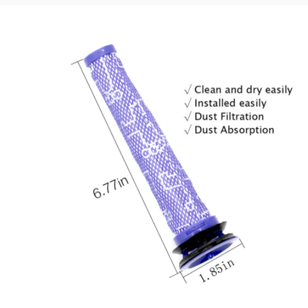 2 Pack Pre-Filters and 2 Pack HEPA Post-Filters Replacements Compatible for Dyson V8 and V7 Cordless Vacuum Cleaners