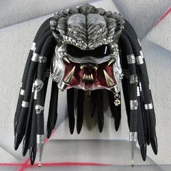 3D Sofia's Predator Halloween Headgear Face Mask Alien Terror Fancy Dress Party Props Cosplay Latex Mask Motorcycle Adult
