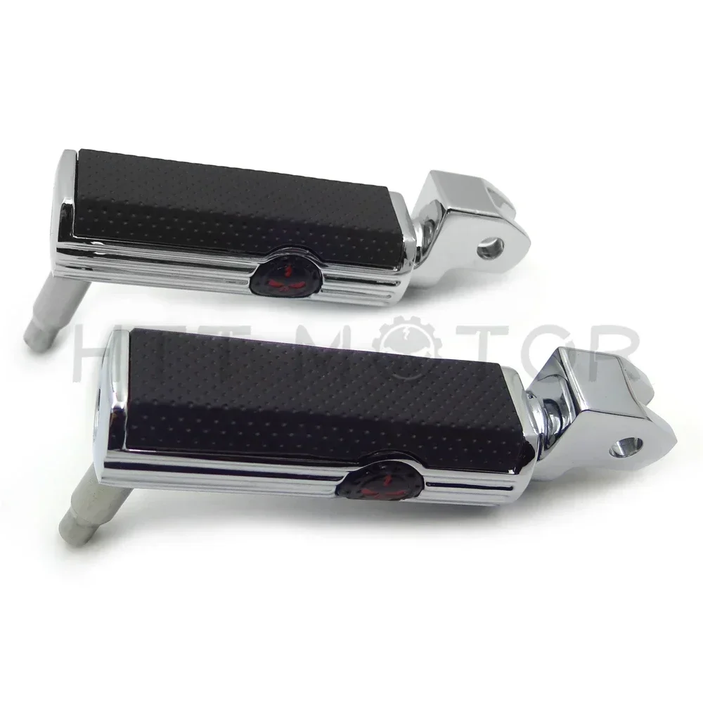 

Motorcycle Foot Rests For Yamaha V-Star 1100 650 Custom Stryker Bolt V-Max Virago Skull Footpeg