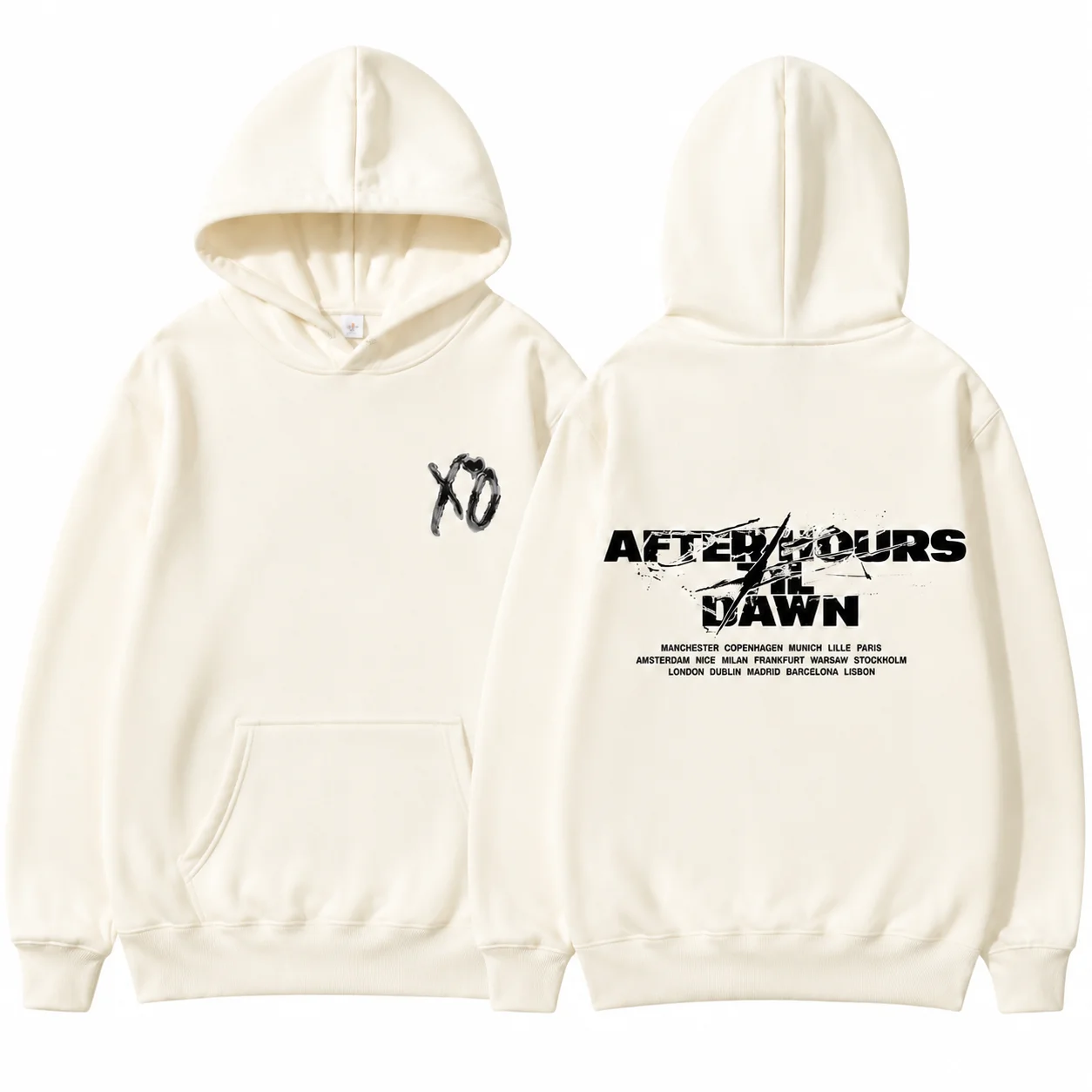 The Weeknd _After Hours Til Dawn 2026_ Tour Print Hoodie Men and Women Hip-hop Y2K Autumn Winter Long Sleeve Gothic Punk Hoodie