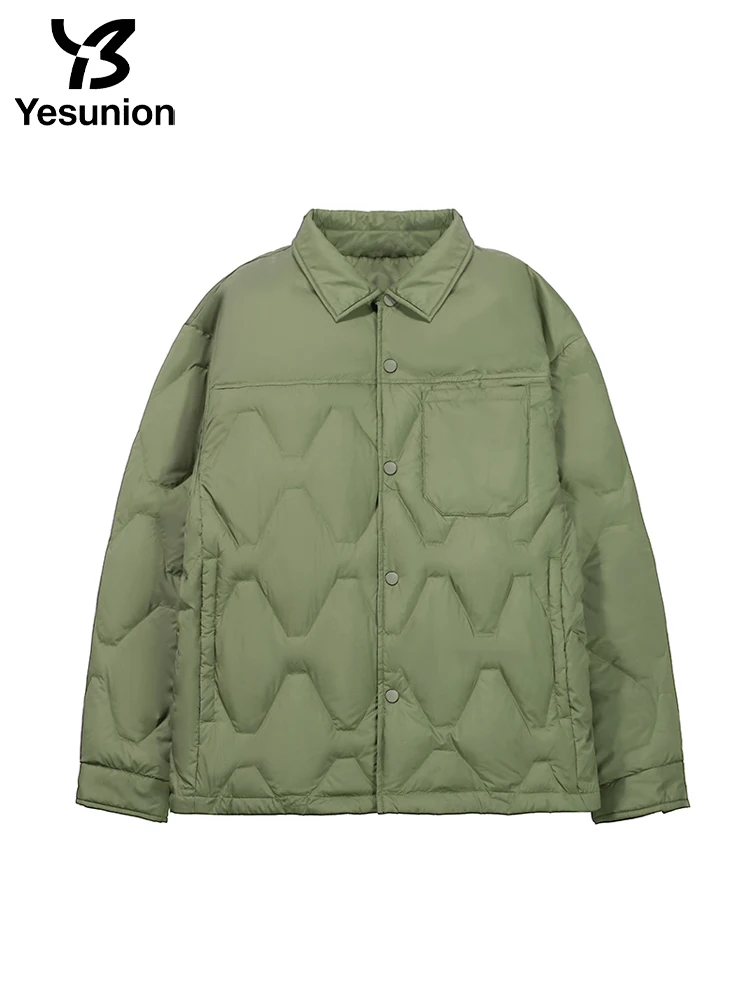 YESUNION unisexe canard doudoune hiver extérieur chaud coupe-vent manteau léger doudoune imperméable de haute qualité manteau