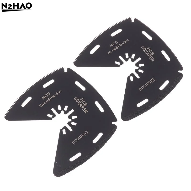 1/2Pcs High Carbon Steel 3-in-1 Multi-Mode Oscillating Blade With Fast Universal Interface – Cuts Wood/Metal/PVC Scrapes Tools