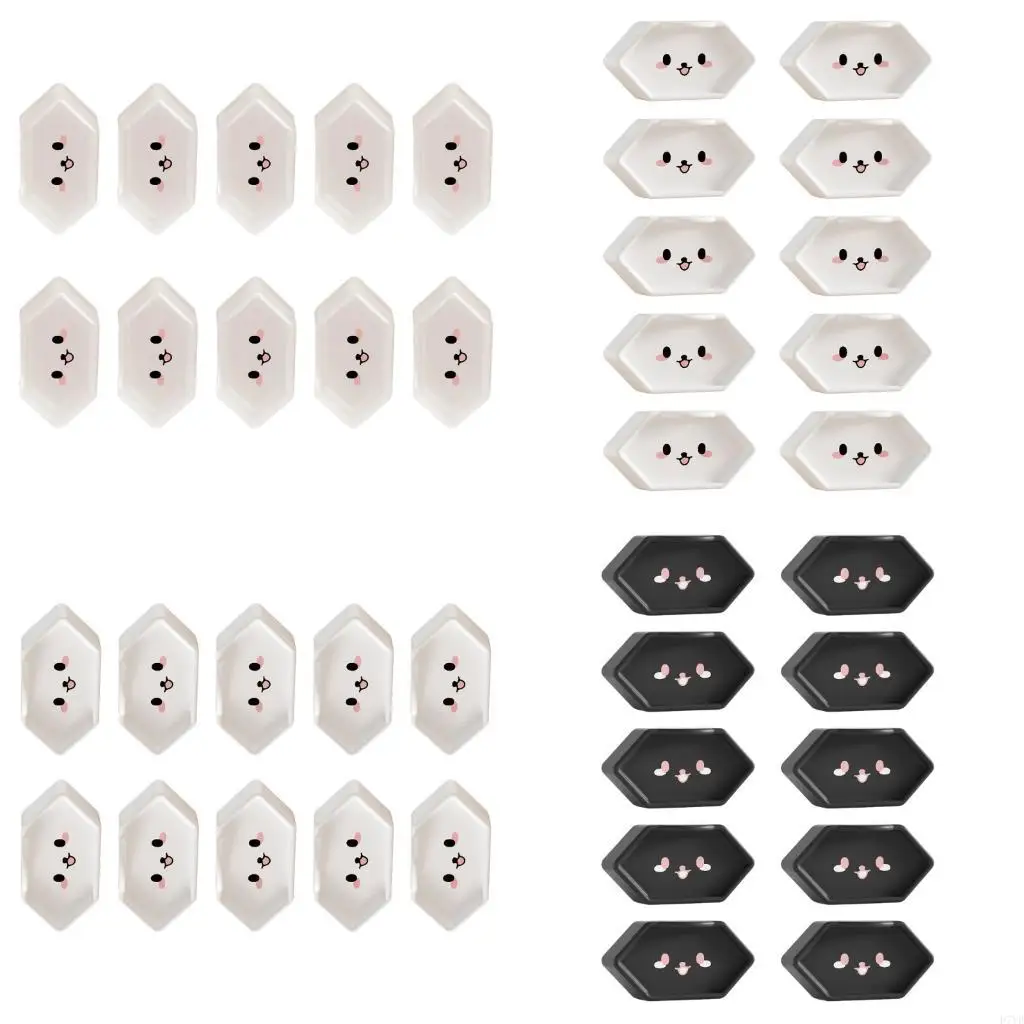 

D7YD Set of 10pcs Baby Proof Electrical Socket Protectors Soft Silicone Safety Cover For Kids Home Safety Essential
