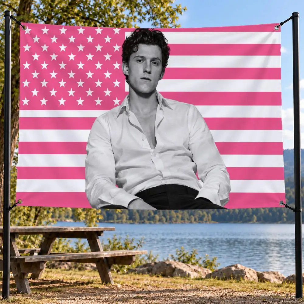 Actor Tom Holland  Flags decor flag banner,wall hanging flag,indoor outdoor wall decor,yard garden porch patio
