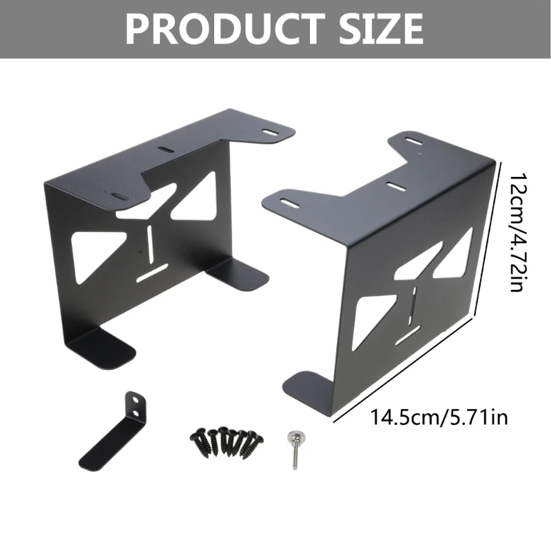 Metal Under Desk Game Console Organizers Storage Holder Stand Suitable For PS5 Console Space Saving Mount