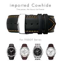22mm 23mm 24mm Curved End Genuine Leather Watchband For Tissot Watch Belt 1853 COUTURIER T035407A T035627A Men's Strap Tools